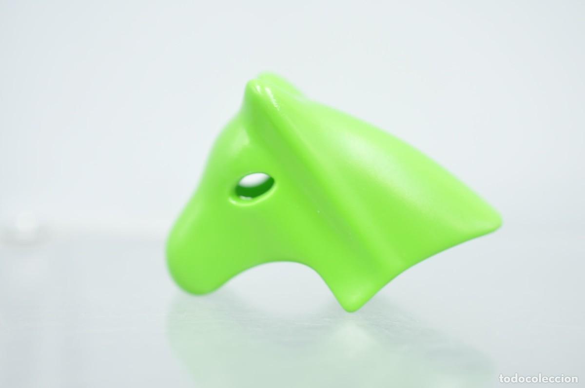 Playmobil: cj1203 Playmobil, capucha verde gualdrapa caballo