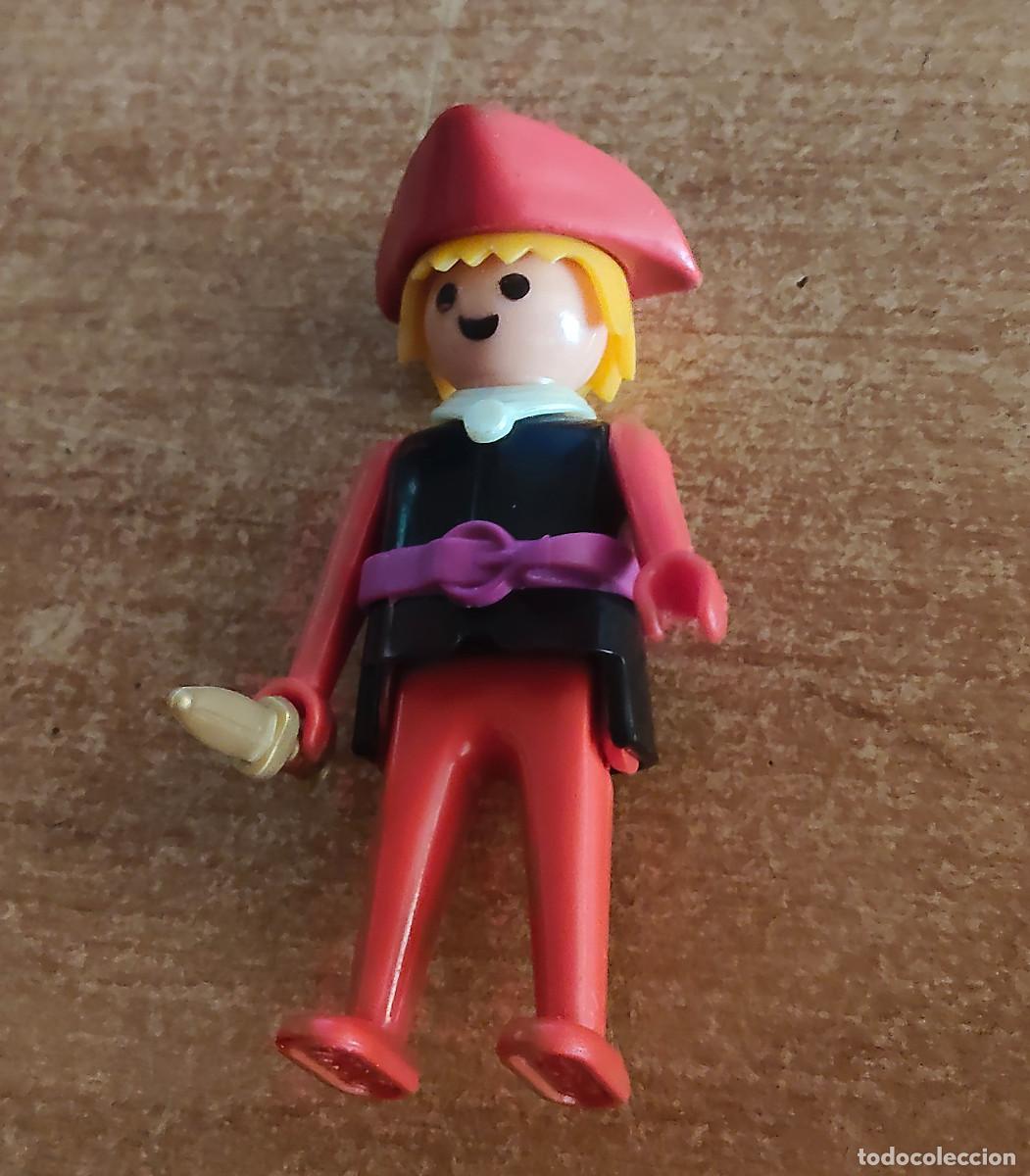 Playmobil: PLAYMOBIL - pirata RUBIO - ROPA NEGRA Y ROJA - geobra 1974 - 1&ordf; geneaci&oacute;n