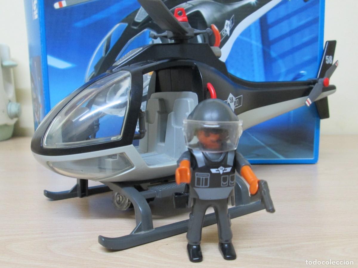 Playmobil: Playmobil 5563. Helic&oacute;ptero de polic&iacute;a fuerzas especiales con un agente. Completo. Ver fotos