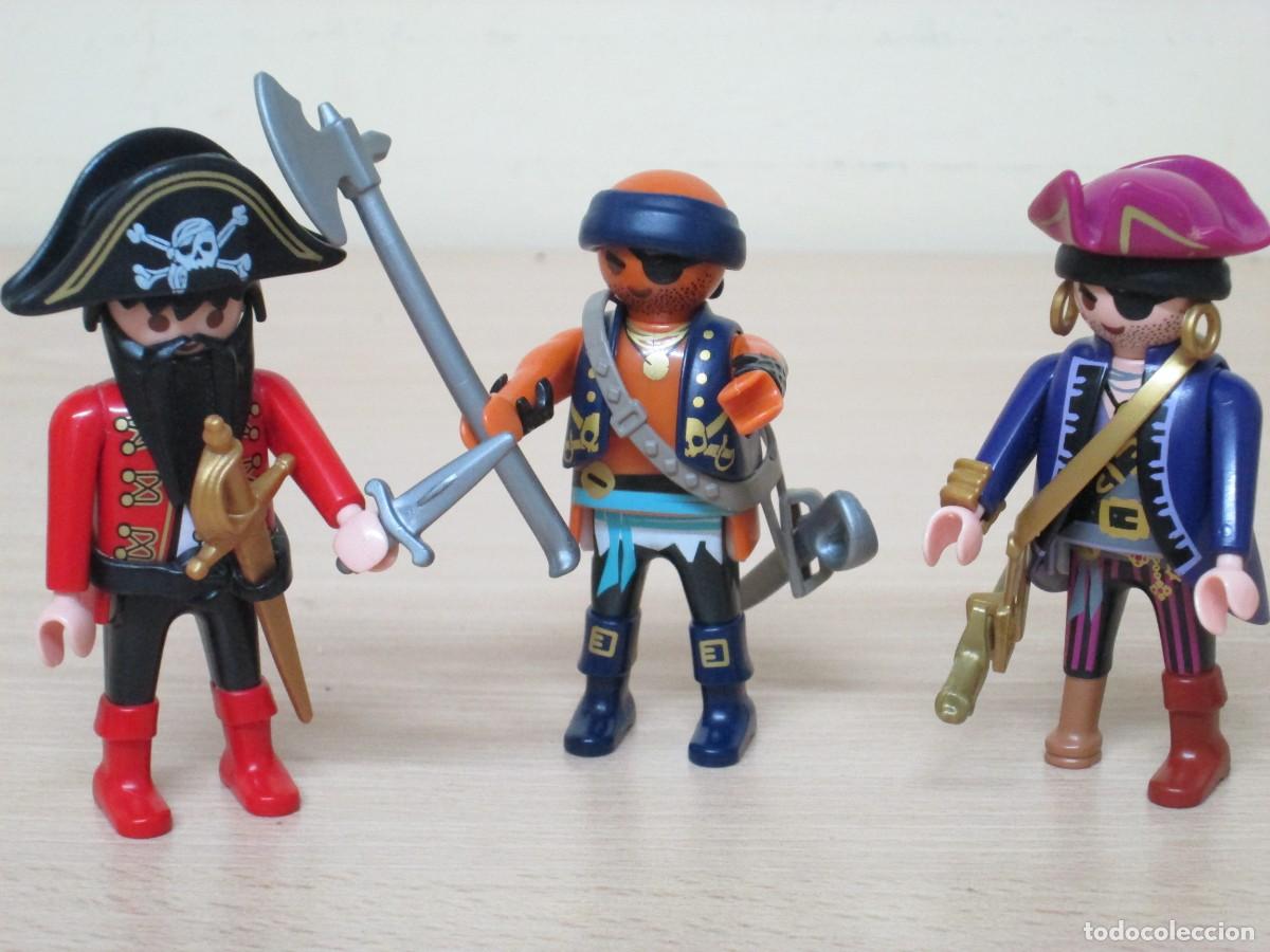 Playmobil: Playmobil. Lote de 3 piratas con armas. Ver fotos