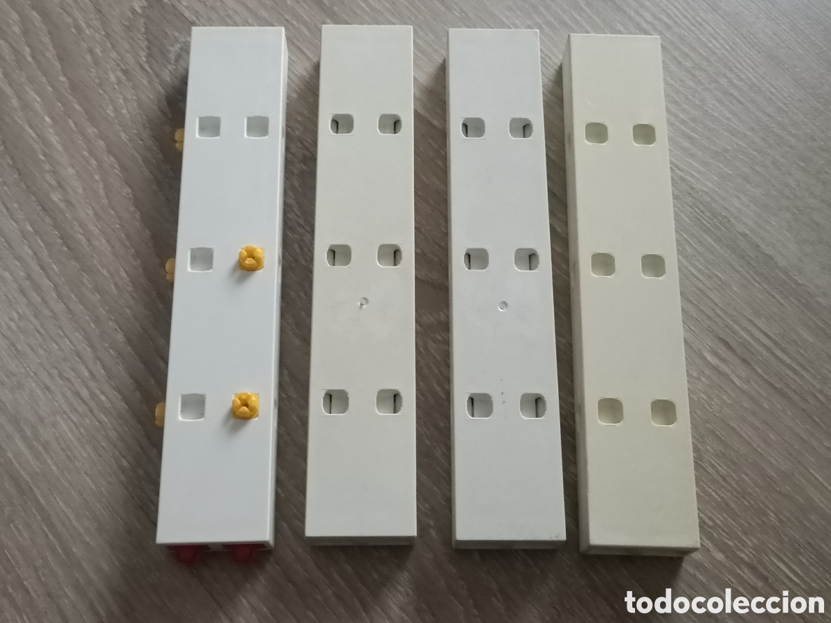 Playmobil: Playmobil 4 columnas blancas system x conectores dobles pared 3019