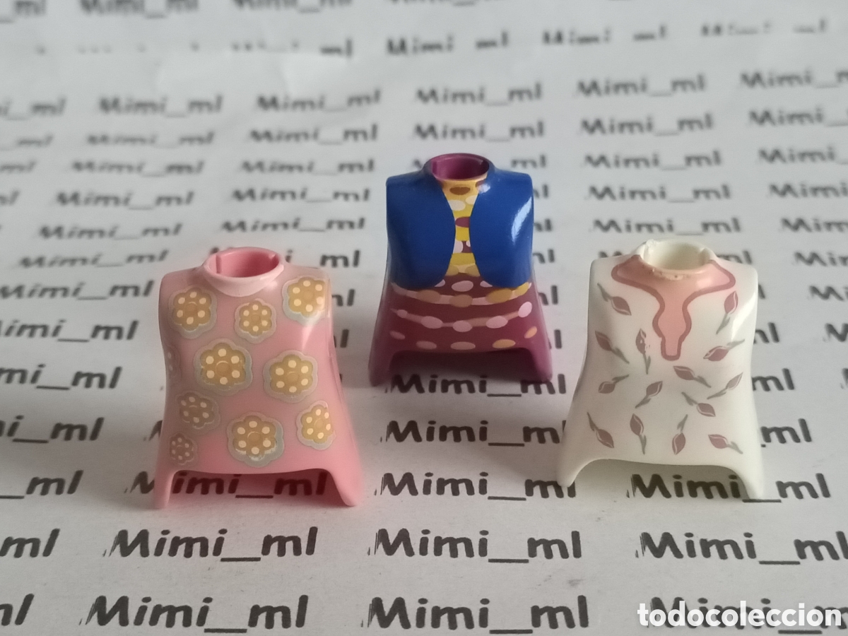 Playmobil: Playmobil 3 torsos mujer recambios figuras cuerpo sin esqueleto