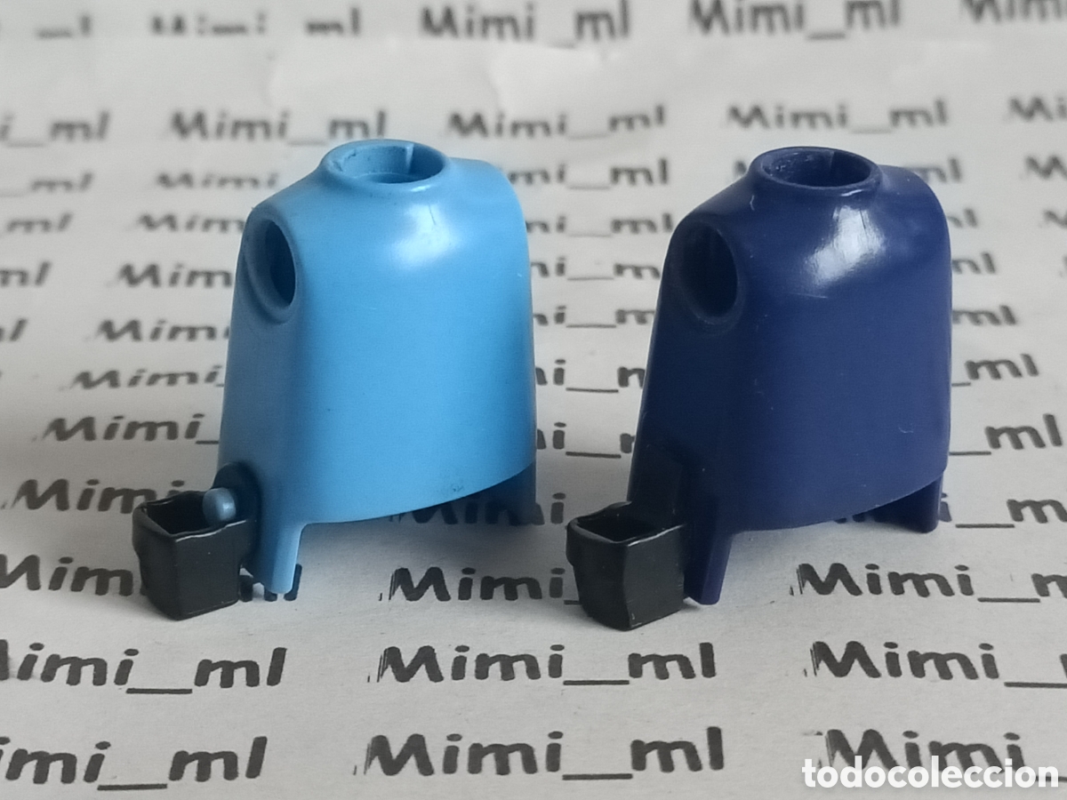 Playmobil: Playmobil 2 torsos lisos con pistoleras hombre polic&iacute;a