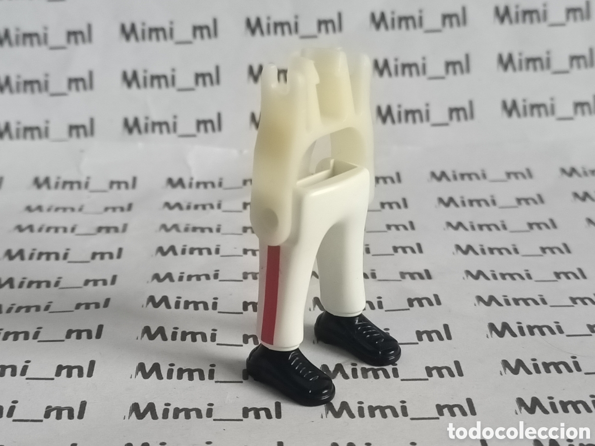 Playmobil: Playmobil piernas con esqueleto hombre mujer recambios figuras pantalones blancos