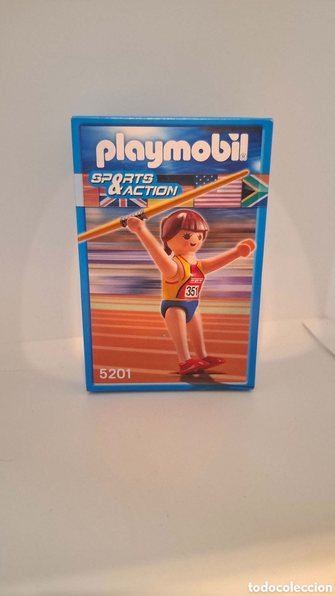 Playmobil: Playmobil Deporte ol&iacute;mpico Lanzadora de jabalina REF 5201