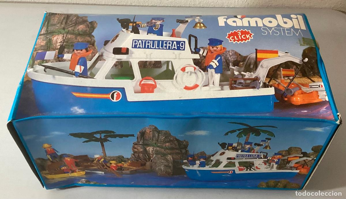 Playmobil: PLAYMOBIL, FAMOBIL LANCHA PATRULLERA, REF 3539, A&Ntilde;O 1974, EN CAJA. CC