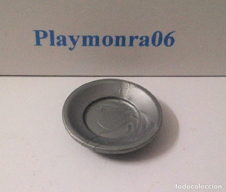 Playmobil: PLAYMOBIL P041 * PLATO COLOR ALUMINIO 16mm DIAMETRO ACCESORIOS COCINA MESA COMEDOR
