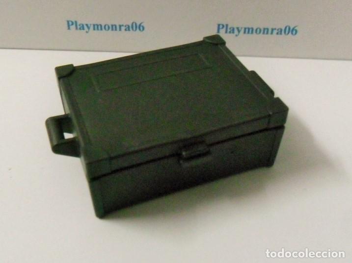 Playmobil: PLAYMOBIL P117 * CAJA MALETA METALICA GRIS OSCURO EQUIPAMIENTO EMERGENCIAS BANCO TVE EQUIPO MEDICO