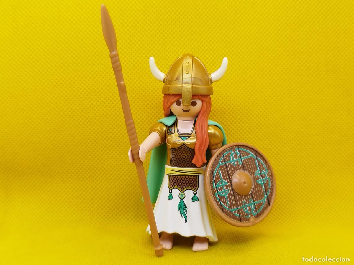 Playmobil: Playmobil Guerrera vikinga con escudo y lanza