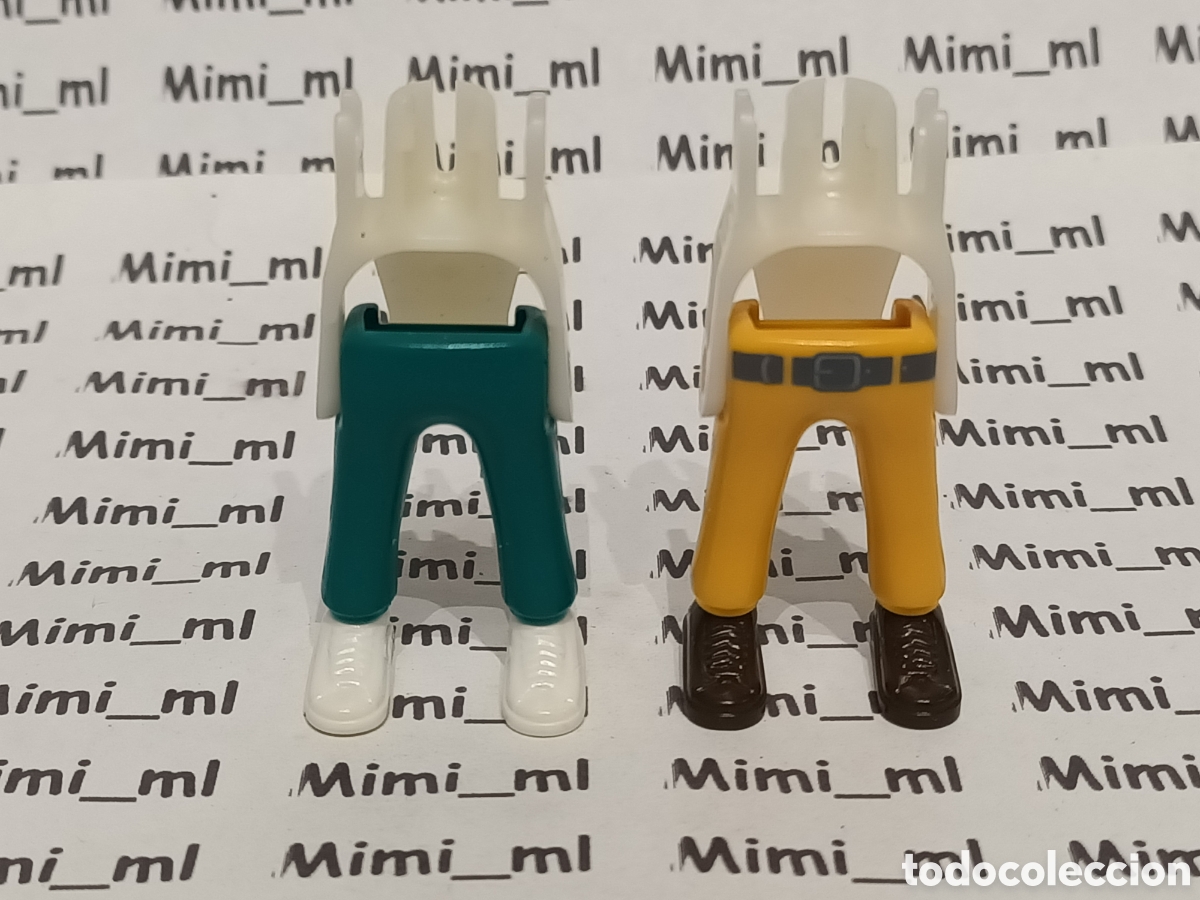 Playmobil: Playmobil 2 pares piernas con esqueleto hombre mujer recambios figuras