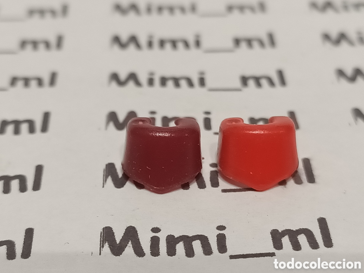 Playmobil: Playmobil pu&ntilde;os rojos distinta tonalidad recambios figuras