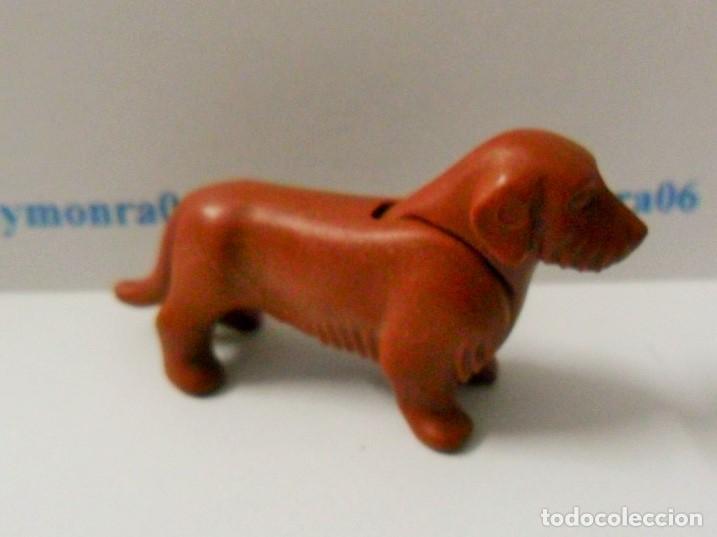 Playmobil: PLAYMOBIL P001-2 * ANIMAL DE COMPA&Ntilde;IA PERRO SALCHICHA O TECKEL MARRON ROJIZO
