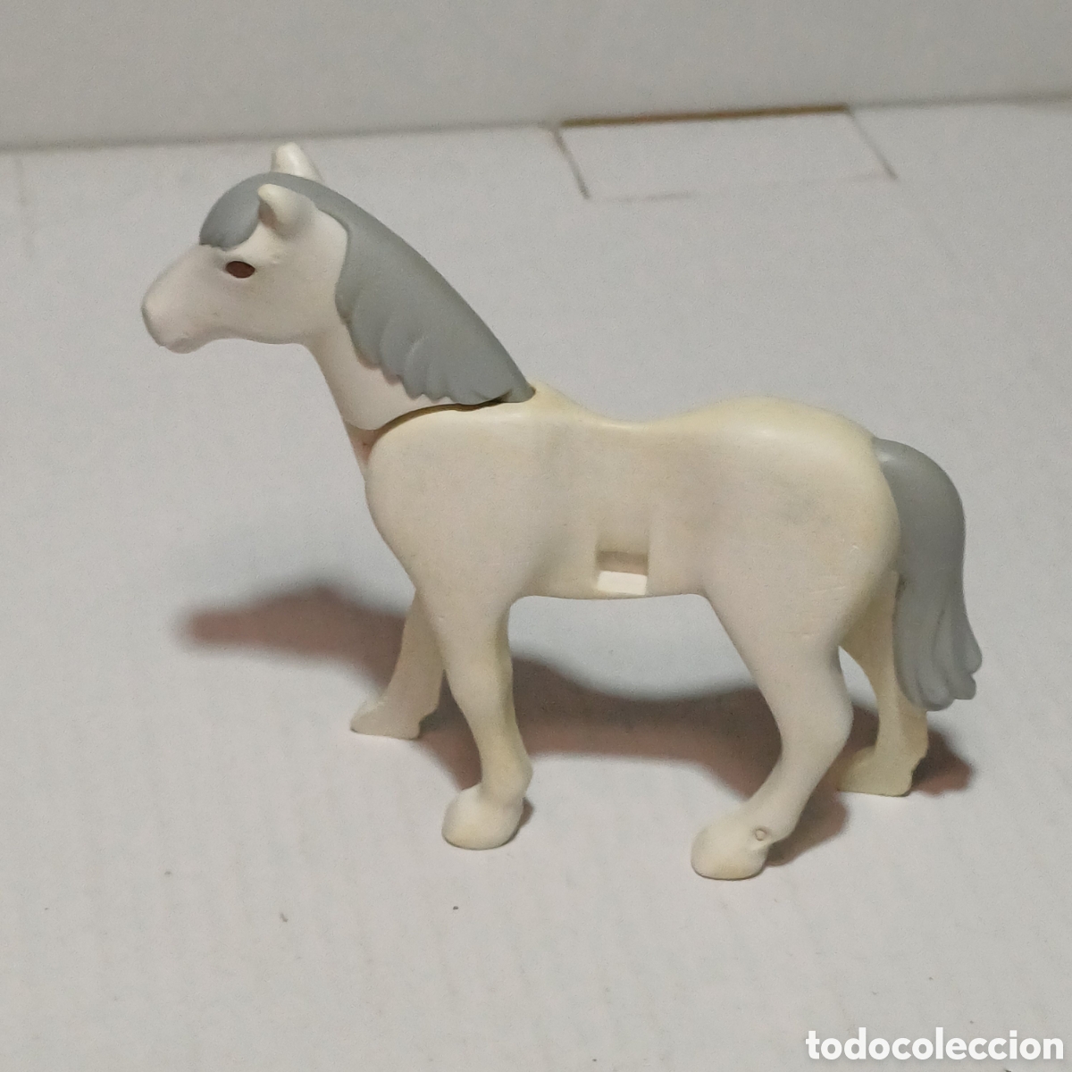 Playmobil: Pieza playmobil caballo blanco crines gris oeste western