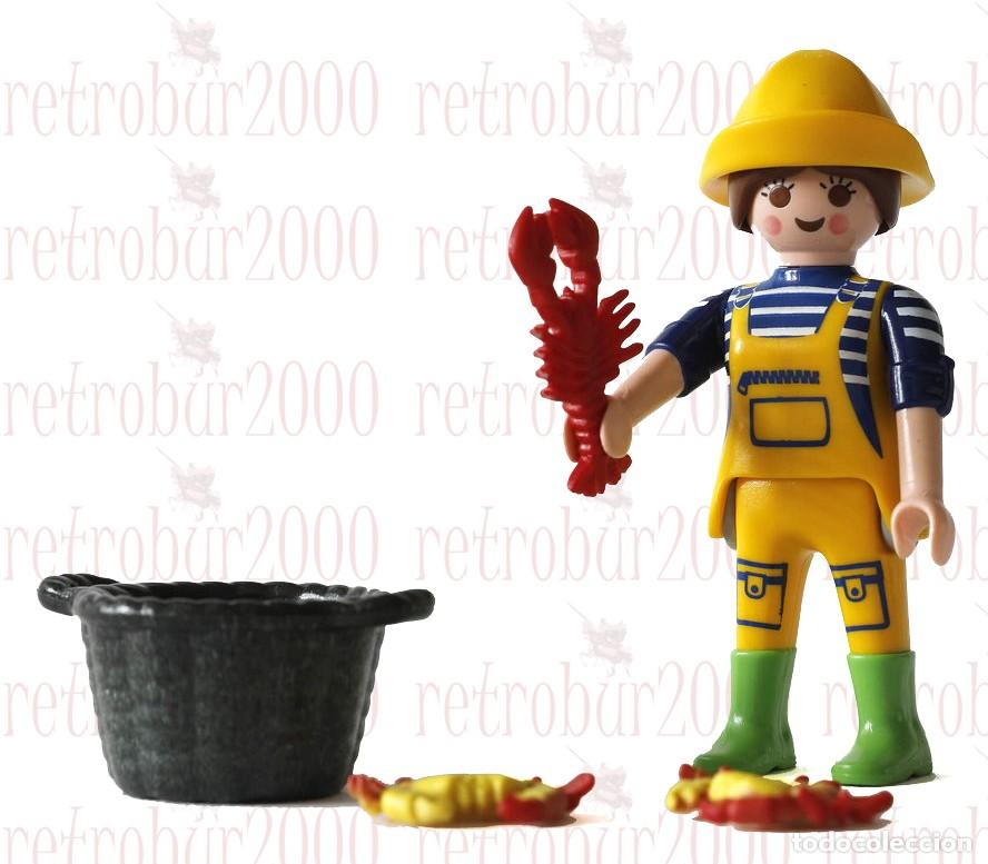 Playmobil: Playmobil 6841. Serie 10. Figura pescadora, mariscadora