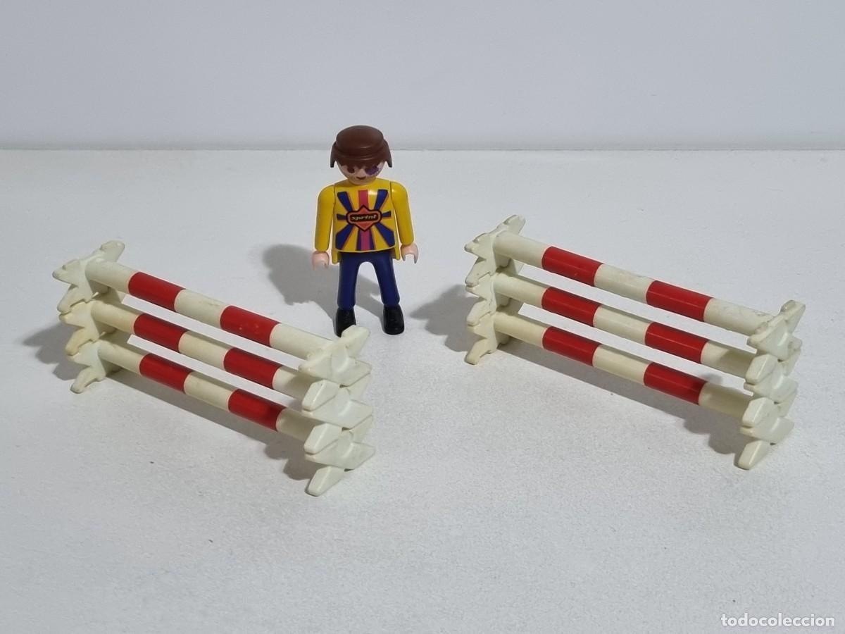 Playmobil: Playmobil 3140 Obstaculo Valla Vallado Barra Barrera Salto Caballo Club Hipico