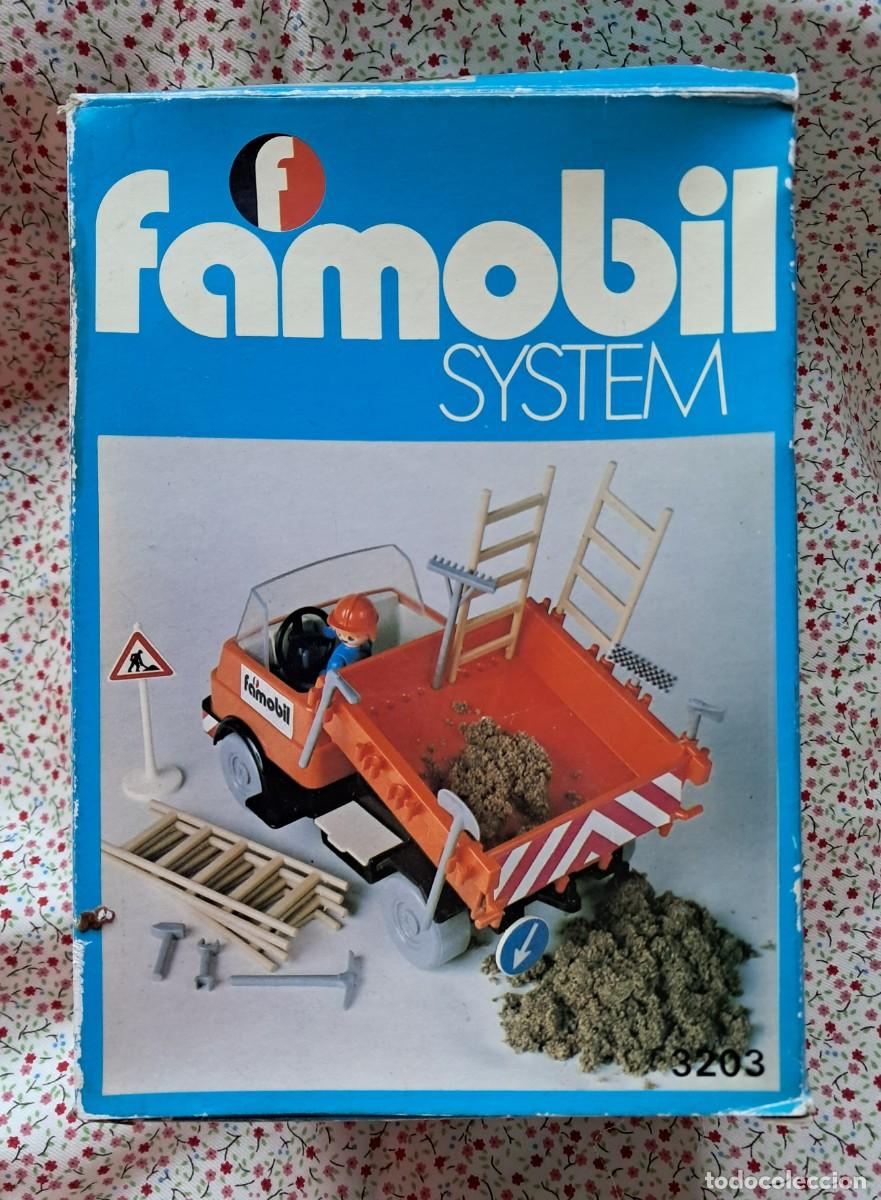 Playmobil: Famobil 3203. Cami&oacute;n de obra a&ntilde;os 80