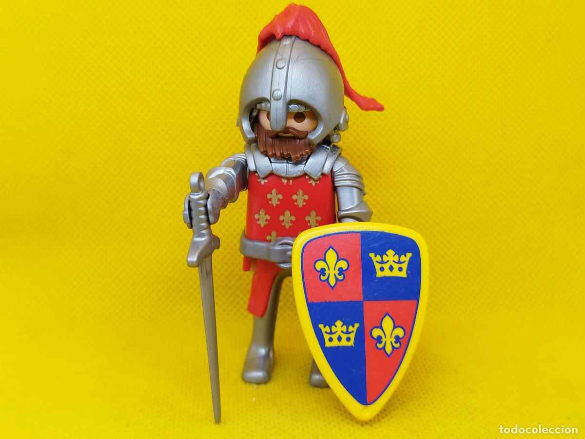 Playmobil: Playmobil Caballero medieval de la ord&eacute;n de la Flor de Lis con escudo y espada