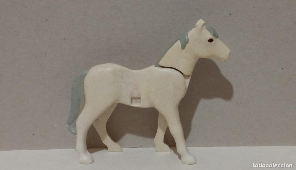 Playmobil: Playmobil - Caballo Blanco Crin Cola Color Gris