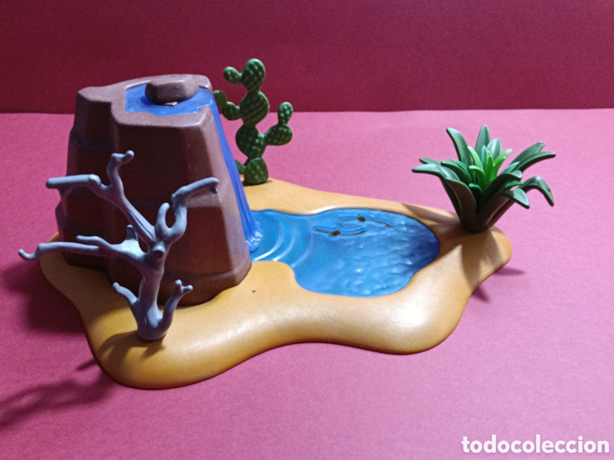 Playmobil: Playmobil roca con lago y base