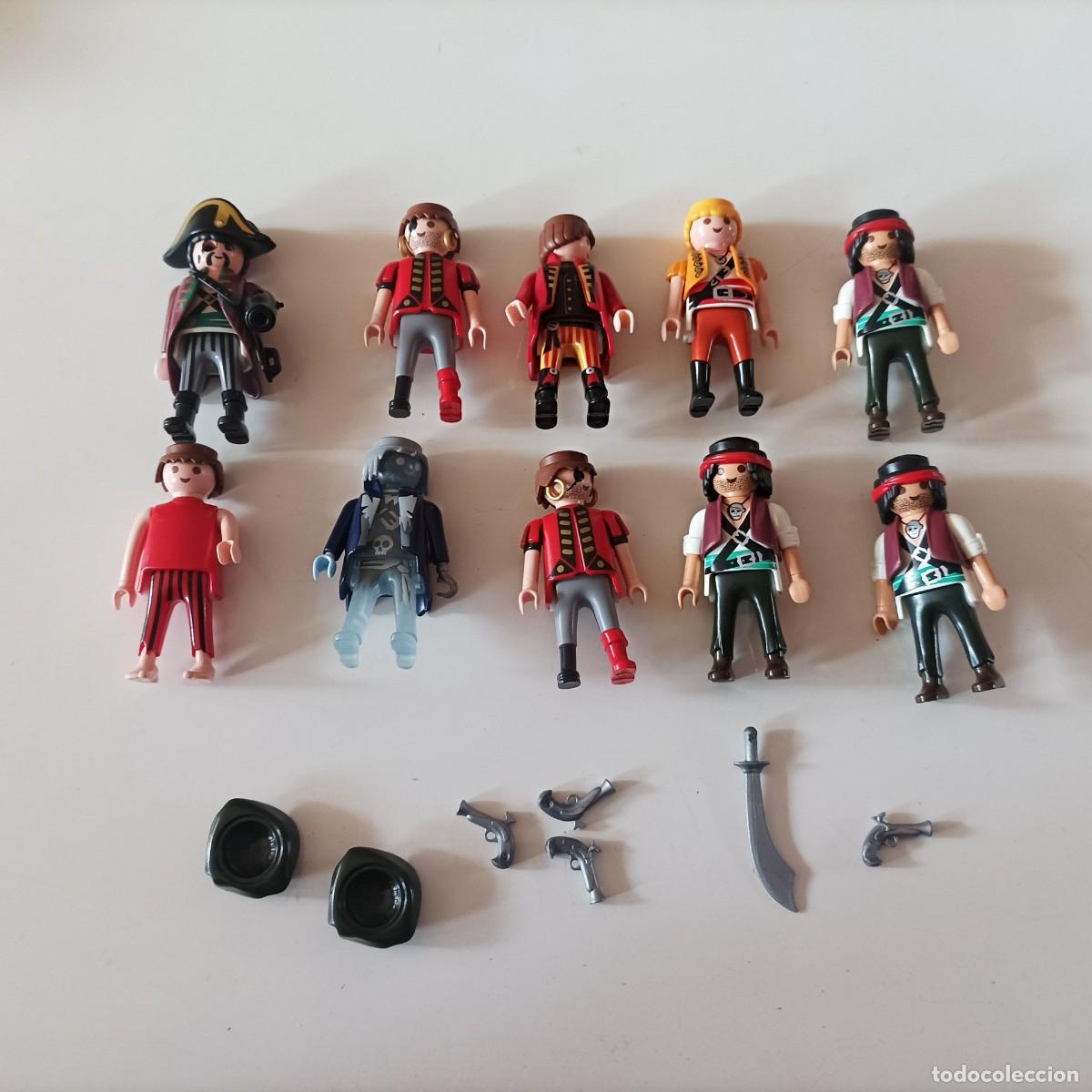 Playmobil: LOTE 9 FIGURAS PIRATAS CON ACCESORIOS PLAYMOBIL. NUEVOS