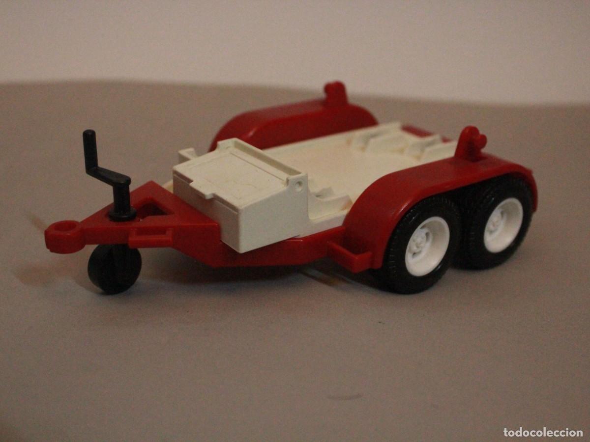 Playmobil: Playmobil remolque doble eje rojo y blanco - Foto 1
