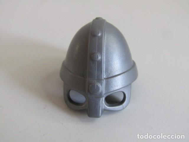 Playmobil: DIFICIL CASCO PLATEADO ESPECIAL GUERRERO VIKINGO ANTIGUO PLAYMOBIL