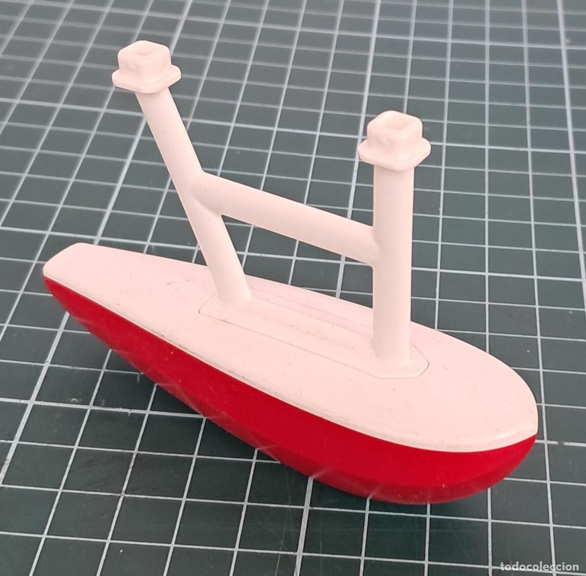 Playmobil: 1 Pat&iacute;n rojo flotador de hidroavi&oacute;n de playmobil. Emergencias bomberos ciudad