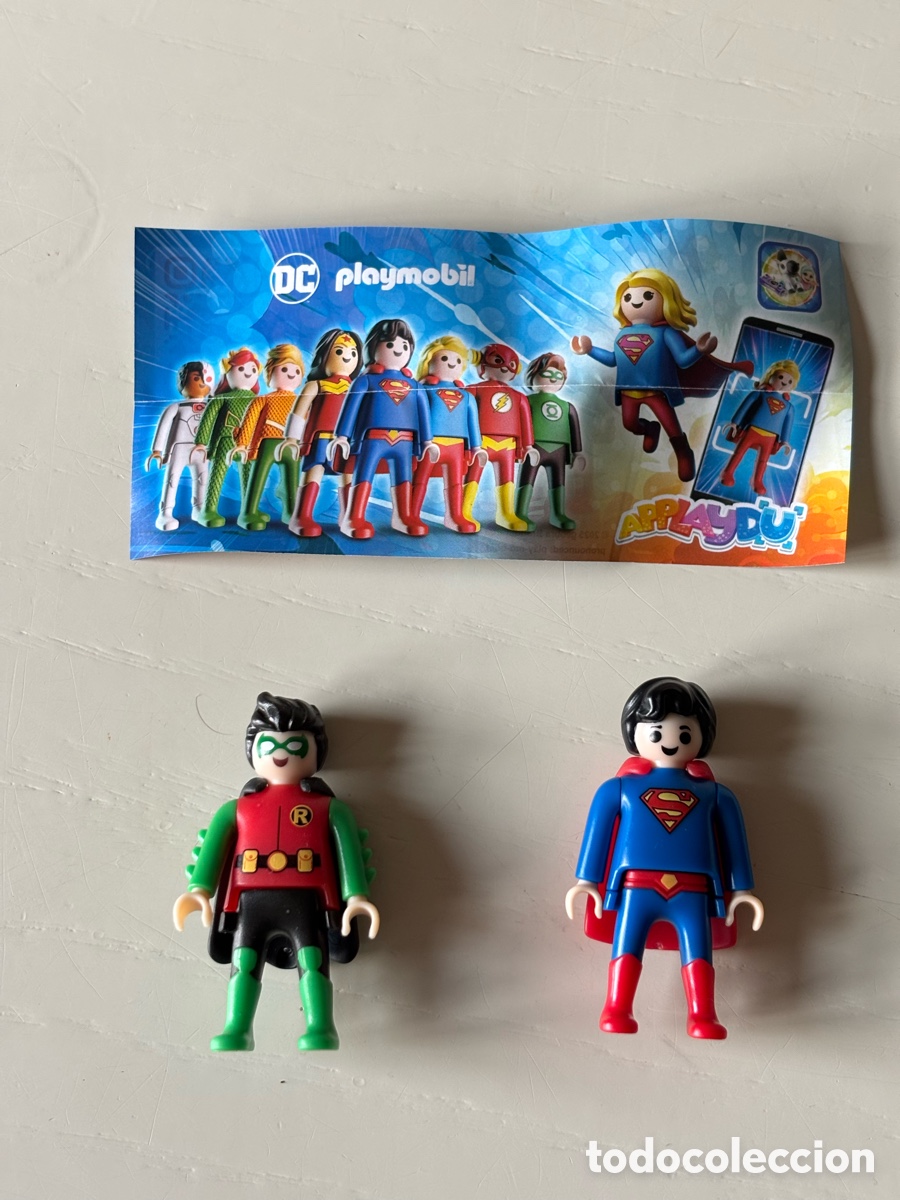 Playmobil: Figuras DC playmobil Superman y Robin - Foto 1