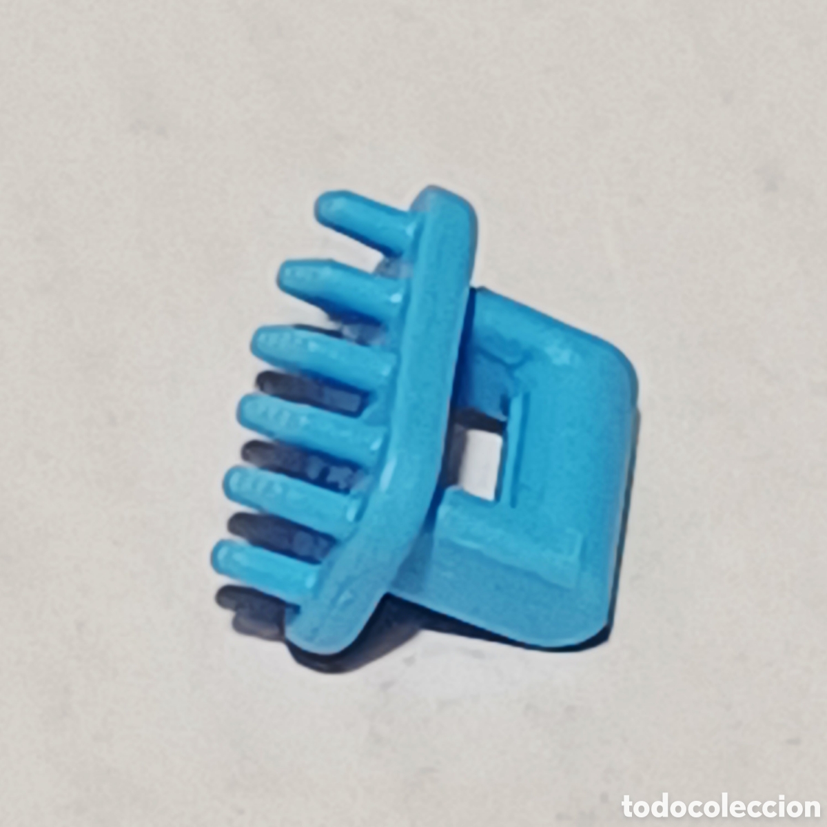 Playmobil: Pieza Playmobil cepillo de p&uacute;as azul caballo lavandera quitapelos