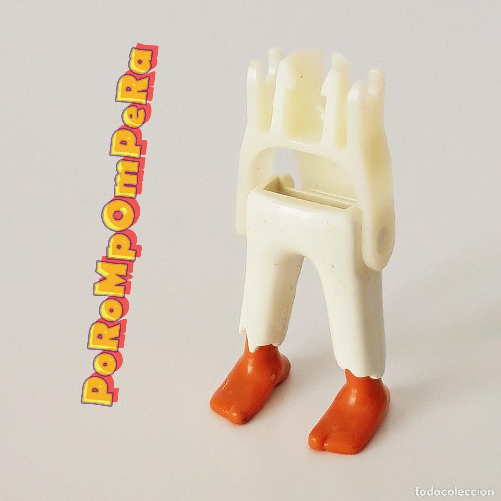 Playmobil: PLAYMOBIL PIERNA PANTAL&Oacute;N BLANCO PIE DESCALZO + ESQUELETO COMPLETAR/CUSTOM ALDEANO BEL&Eacute;N MEDIEVAL PD