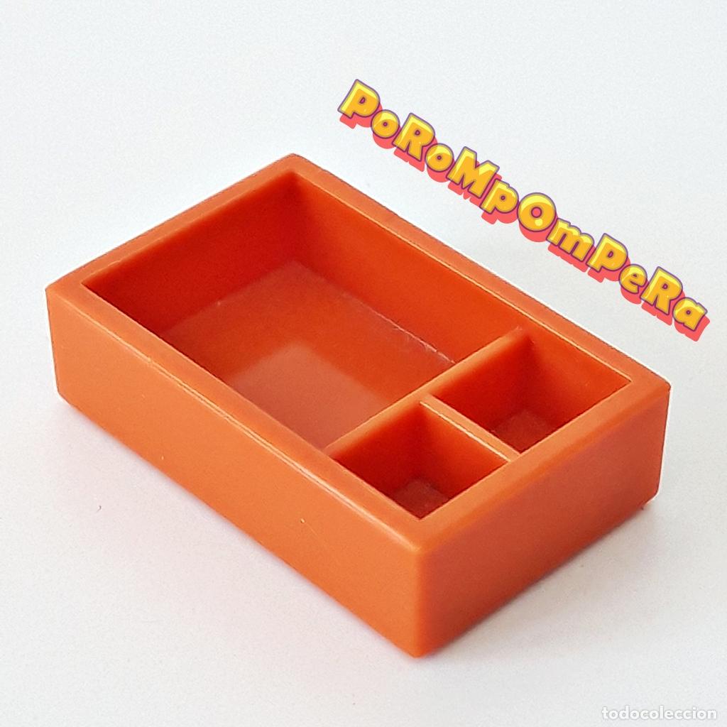 Playmobil: PLAYMOBIL CAJA RECTANGULAR MARR&Oacute;N-NARANJ? COMPARTIMENTOS - SET/S POR DETERMINAR K7