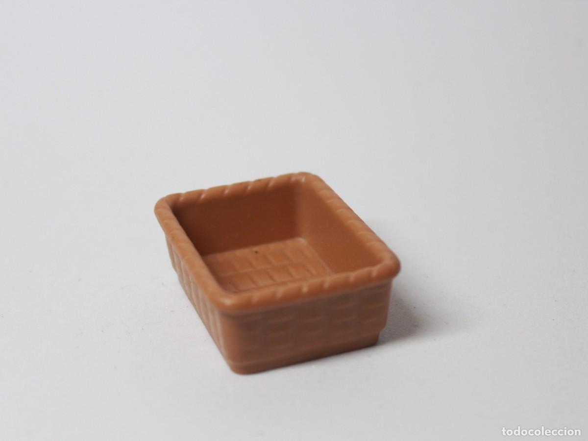 Playmobil: Accesorio Playmobil caj&oacute;n rectangular marr&oacute;n sin tapa - Foto 2
