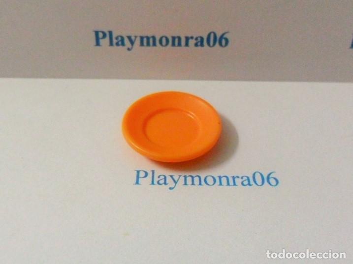 Playmobil: PLAYMOBIL P032 * PLATO PEQUE&Ntilde;O NARANJA OSCURO 18mm DIAMETRO ESCENAS COCINA COMEDOR BAR