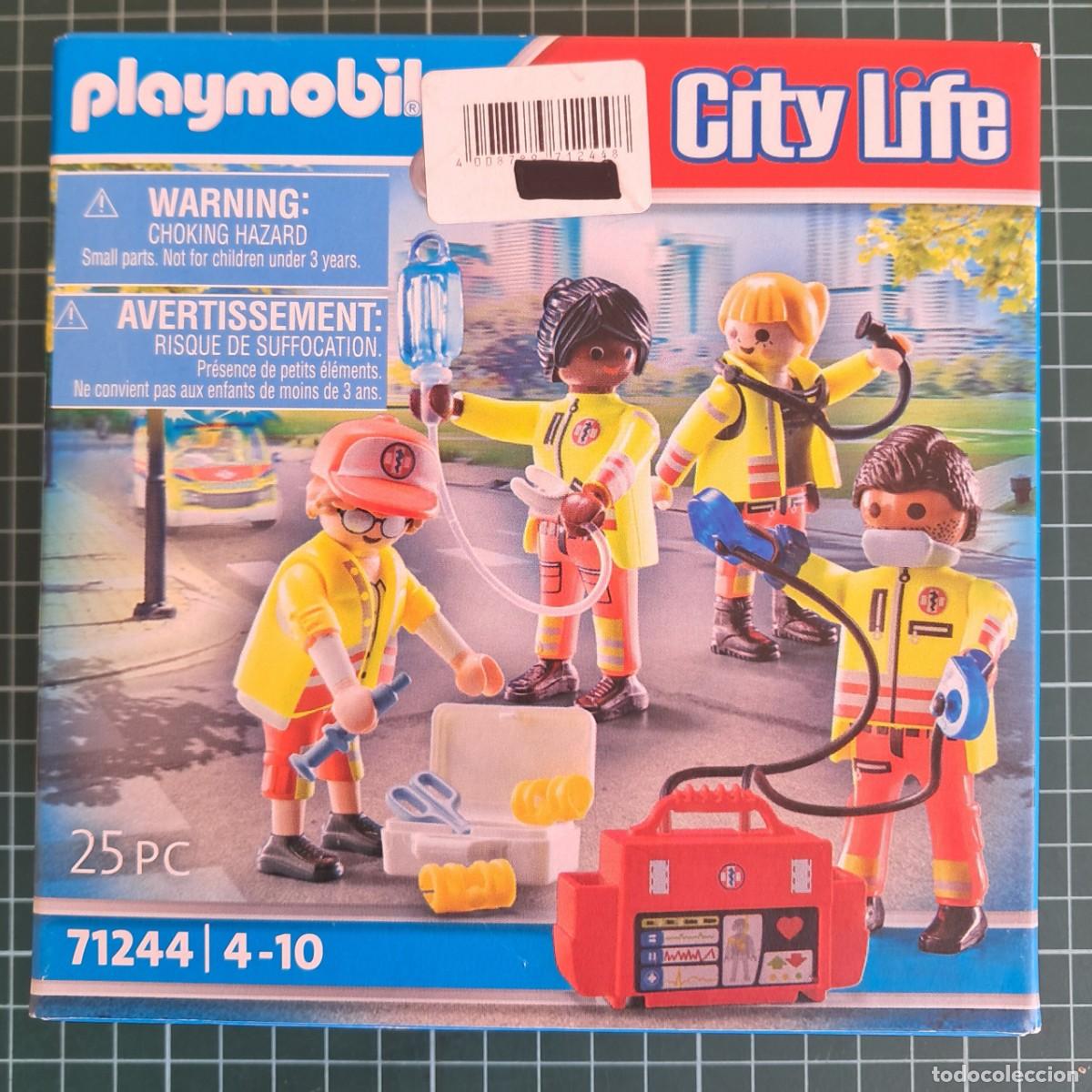 Playmobil: Equipo de rescate Figuras sanitarios m&eacute;dicos emergencias. 71244 sin abrir