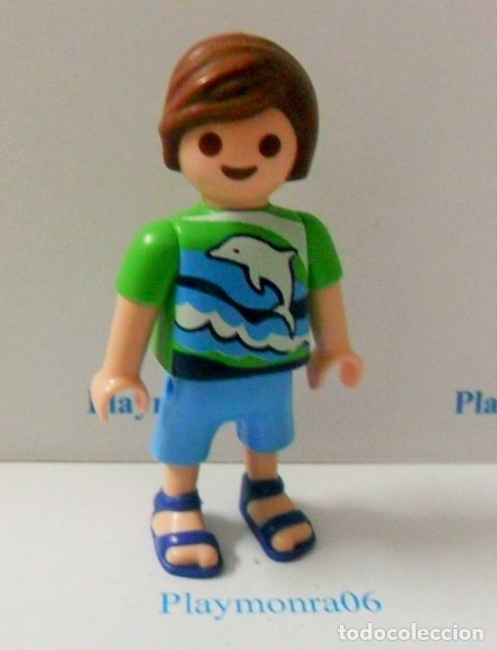 Playmobil: PLAYMOBIL P205 * FIGURA NI&Ntilde;O CON VESTUARIO DE VERANO