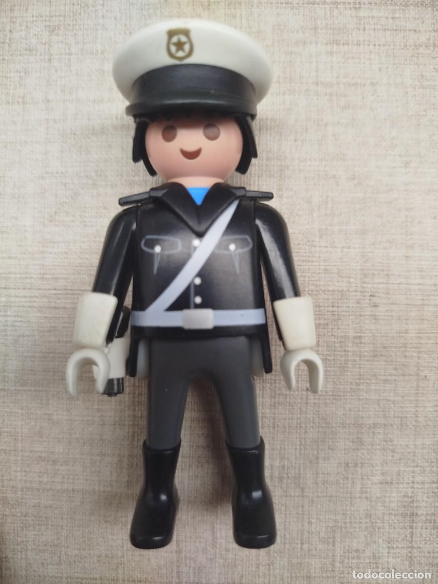 Playmobil: Playmobil polic&iacute;a negro vintage
