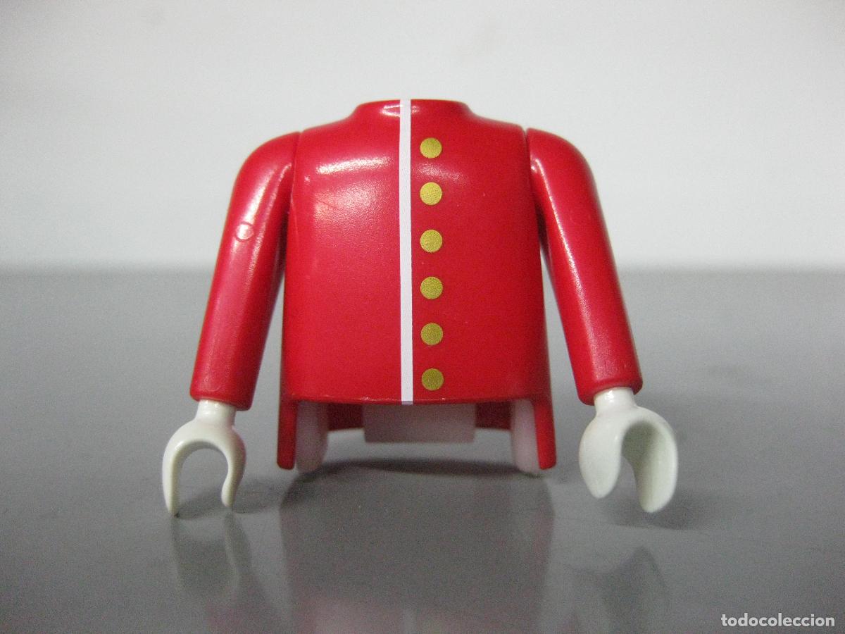 Playmobil: PLAYMOBIL CUERPO + 2 BRAZOS GUANTES BLANCOS INGLES RECAMBIO UNIFORME ROYAL GUARD -PINZA NO INCLUIDA