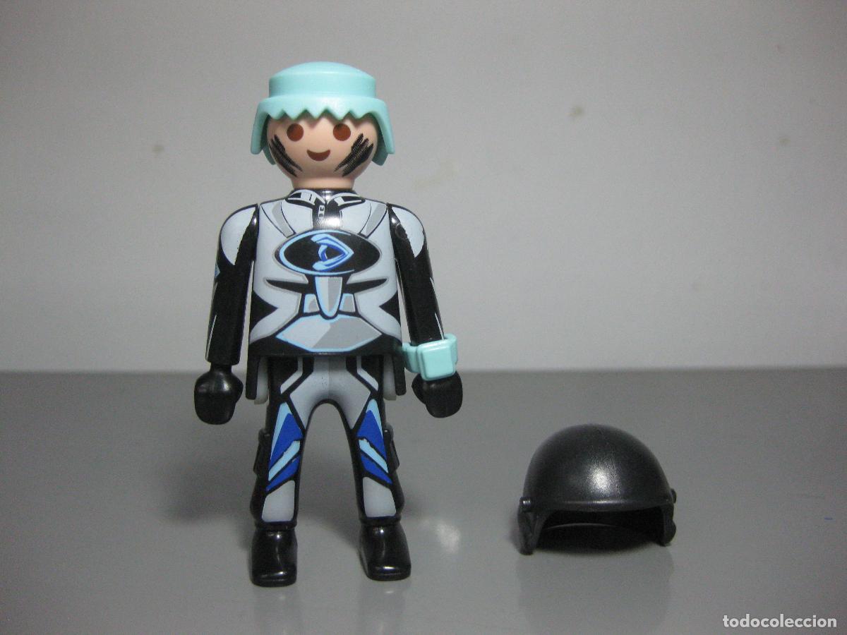 Playmobil: playmobil FIGURA AGENTE ESPECIAL CAMUFLAJE ESPIA CON RELOJ Y CASCO -MIX19