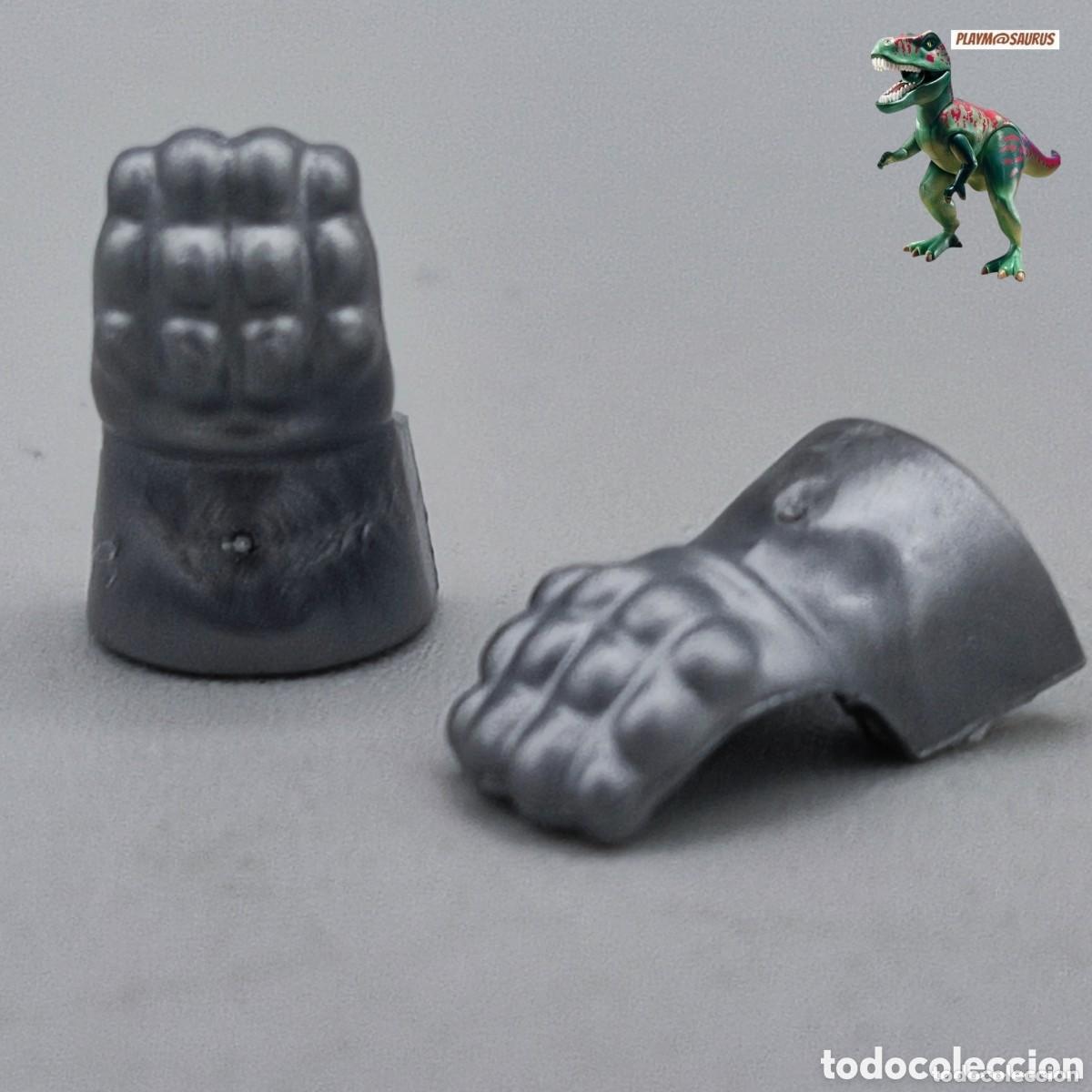 Playmobil: Playmobil manoplas proteccion de manos dedos guantes armadura soldado caballero medieval guerrero