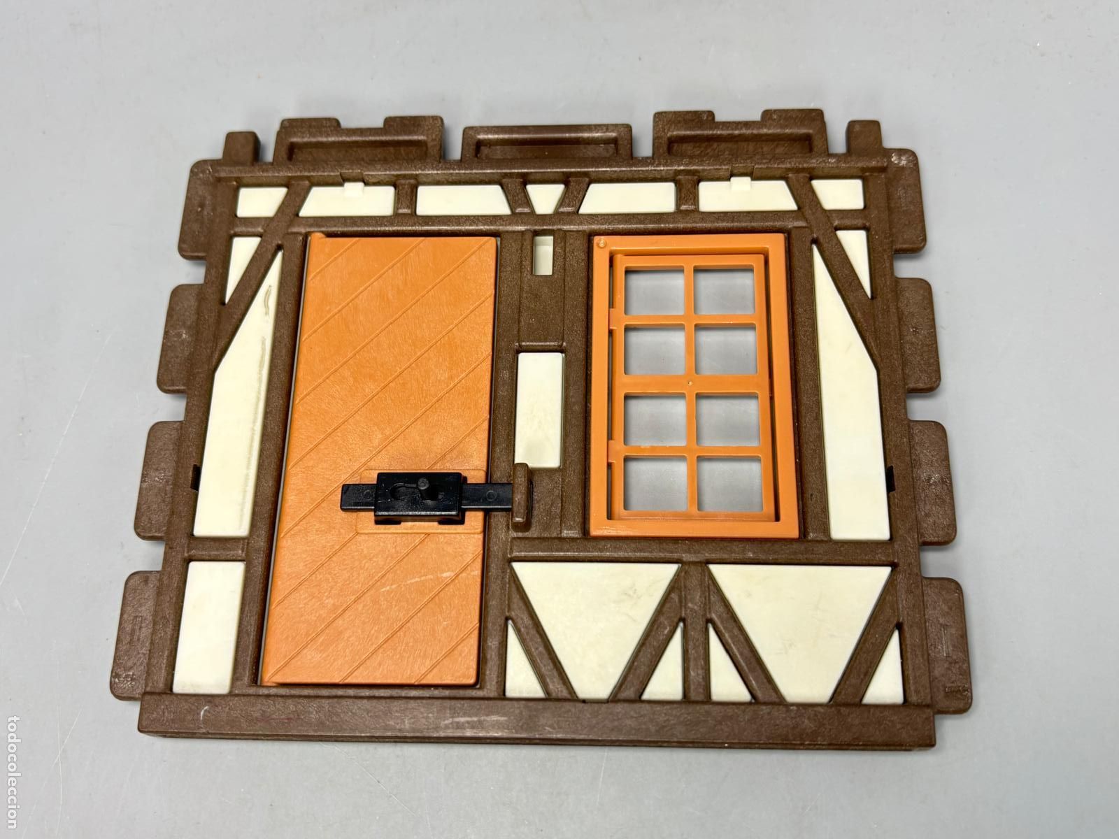 Playmobil: PLAYMOBIL pared con puerta y ventana pared torre casa castillo