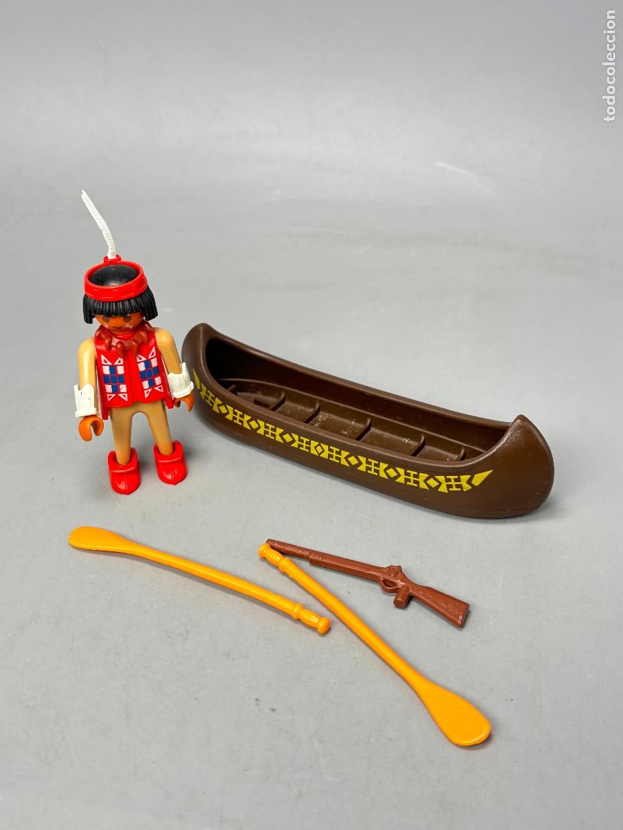 Playmobil: Playmobil 3397 indio con canoa