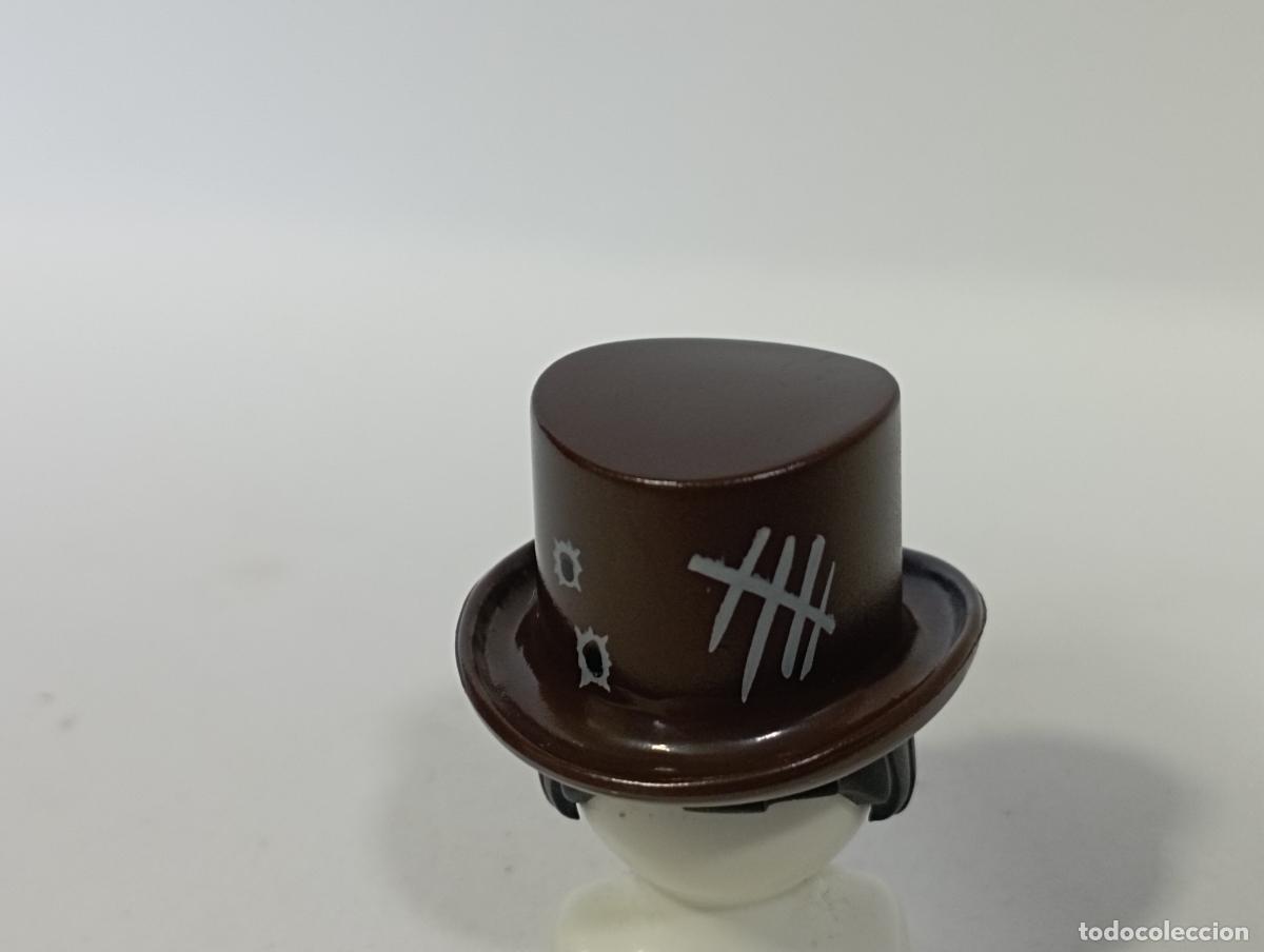 Playmobil: PLAYMOBIL SOMBRERO DE COPA OESTE CIUDAD---------COLOR MARR&Oacute;N