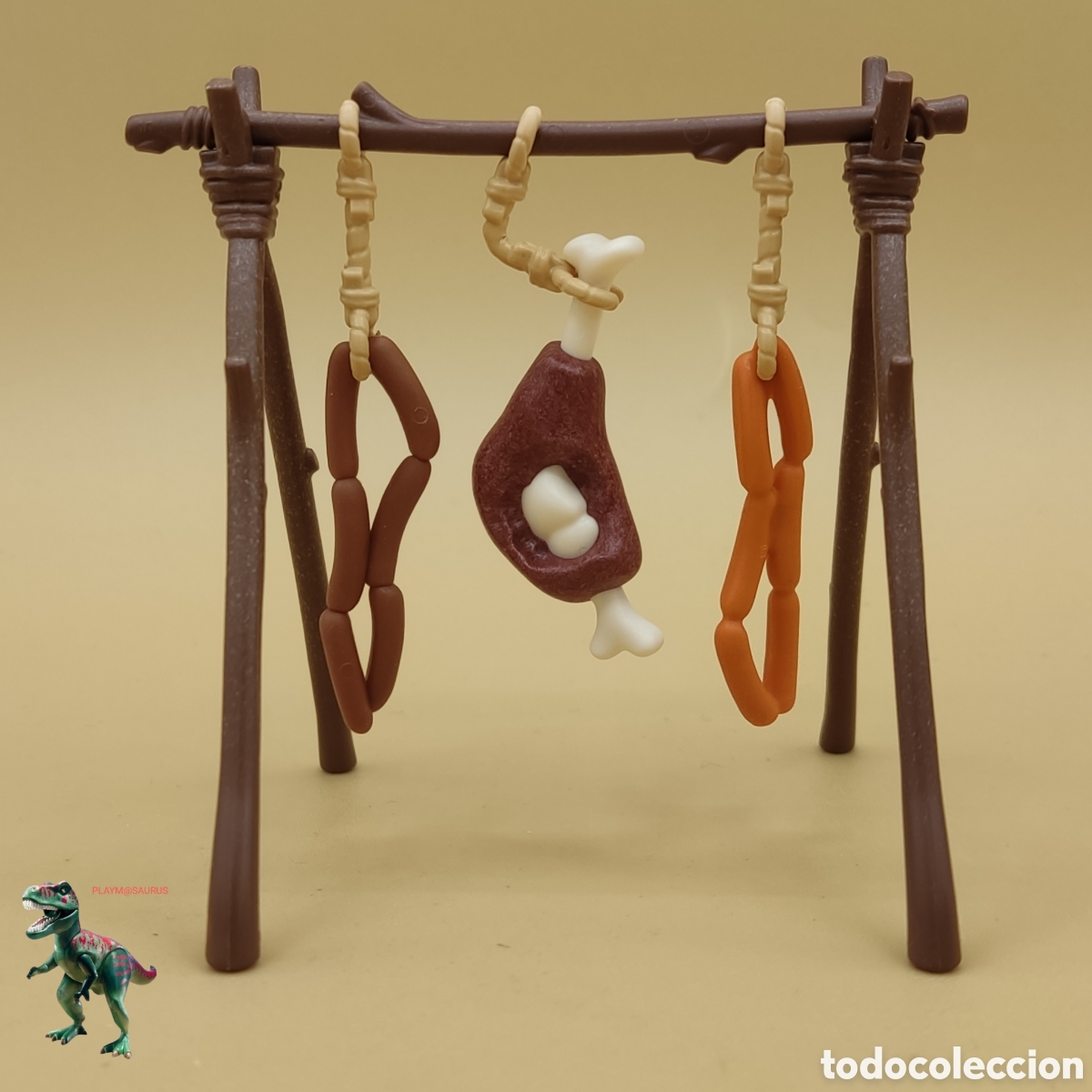 Playmobil: PLAYMOBIL secadero carne comida embutido caza caceria medieval western campamento cazador romano