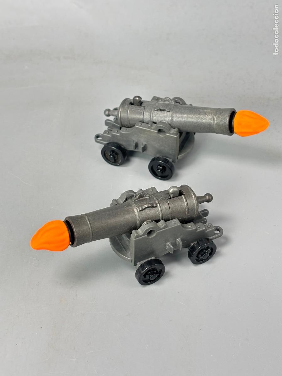 Playmobil: Playmobil lote ca&ntilde;&oacute;n gris con proyectil