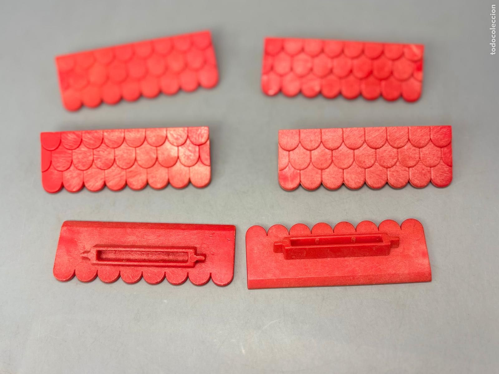 Playmobil: Playmobil lote cornisa tejado rojo casa medieval