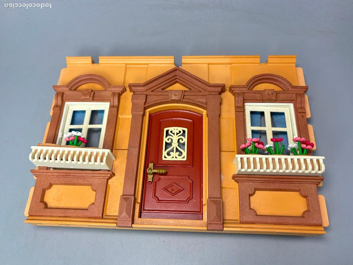 Playmobil: Playmobil 5300 5305 pared con ventana y puerta pegada casa victoriana descolorido