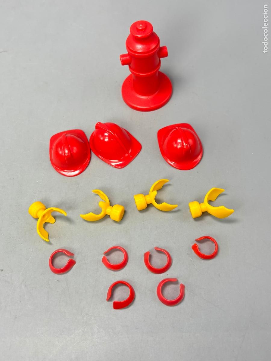 Playmobil: Playmobil mascarilla pa&ntilde;uelo casco y bie bombero