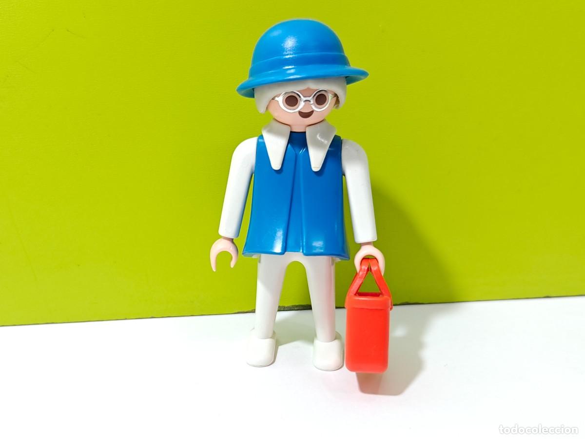 Playmobil: playmobil figura mujer abuela con gafas, mercado, mansi&oacute;n, victoriano, parque, chal&eacute;, city...