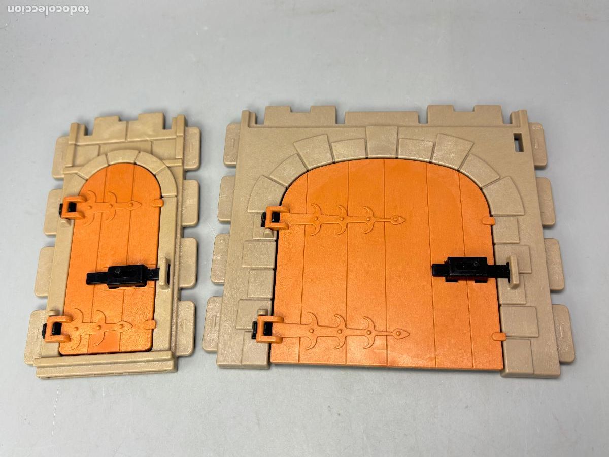 Playmobil: Playmobil lote pared con puerta y cerrojo casa castillo
