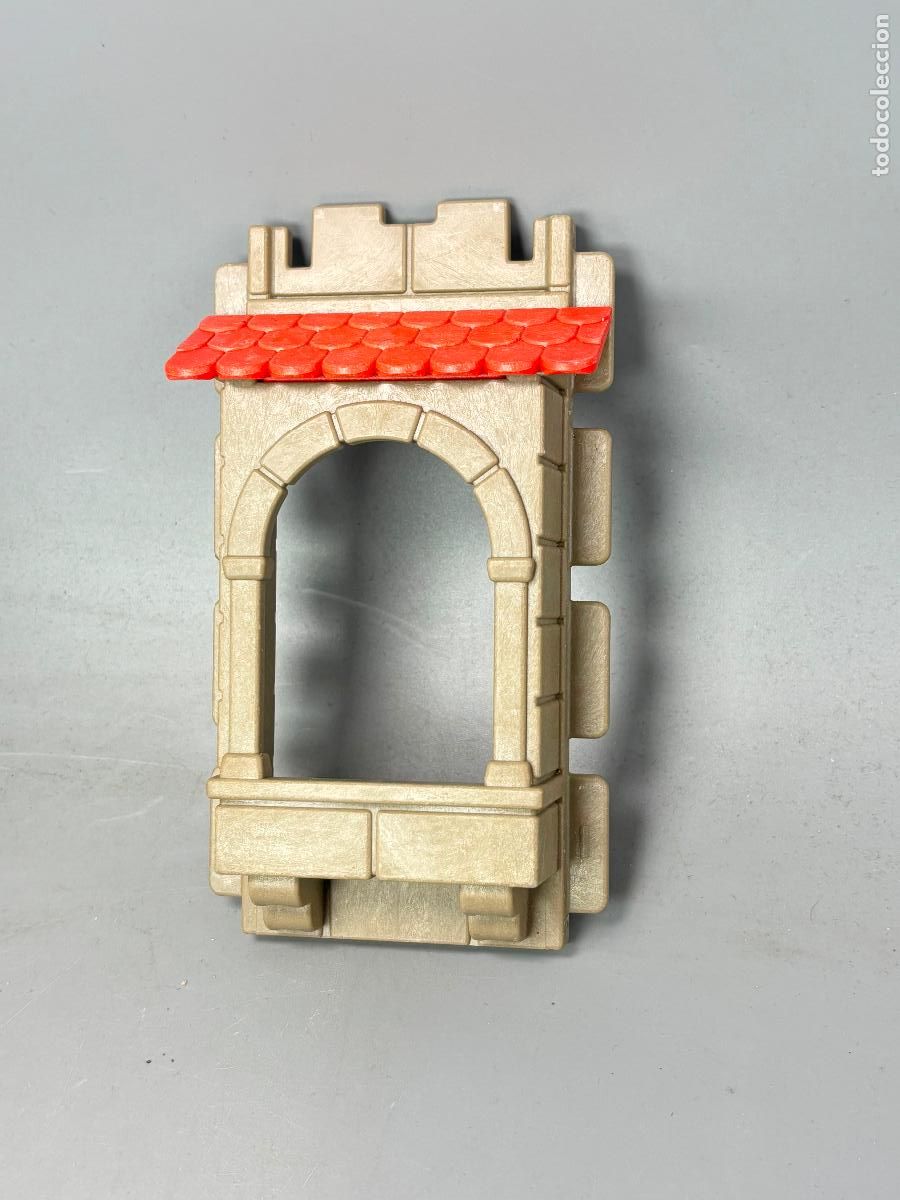 Playmobil: Playmobil pared con tejadillo balc&oacute;n torre casa castillo